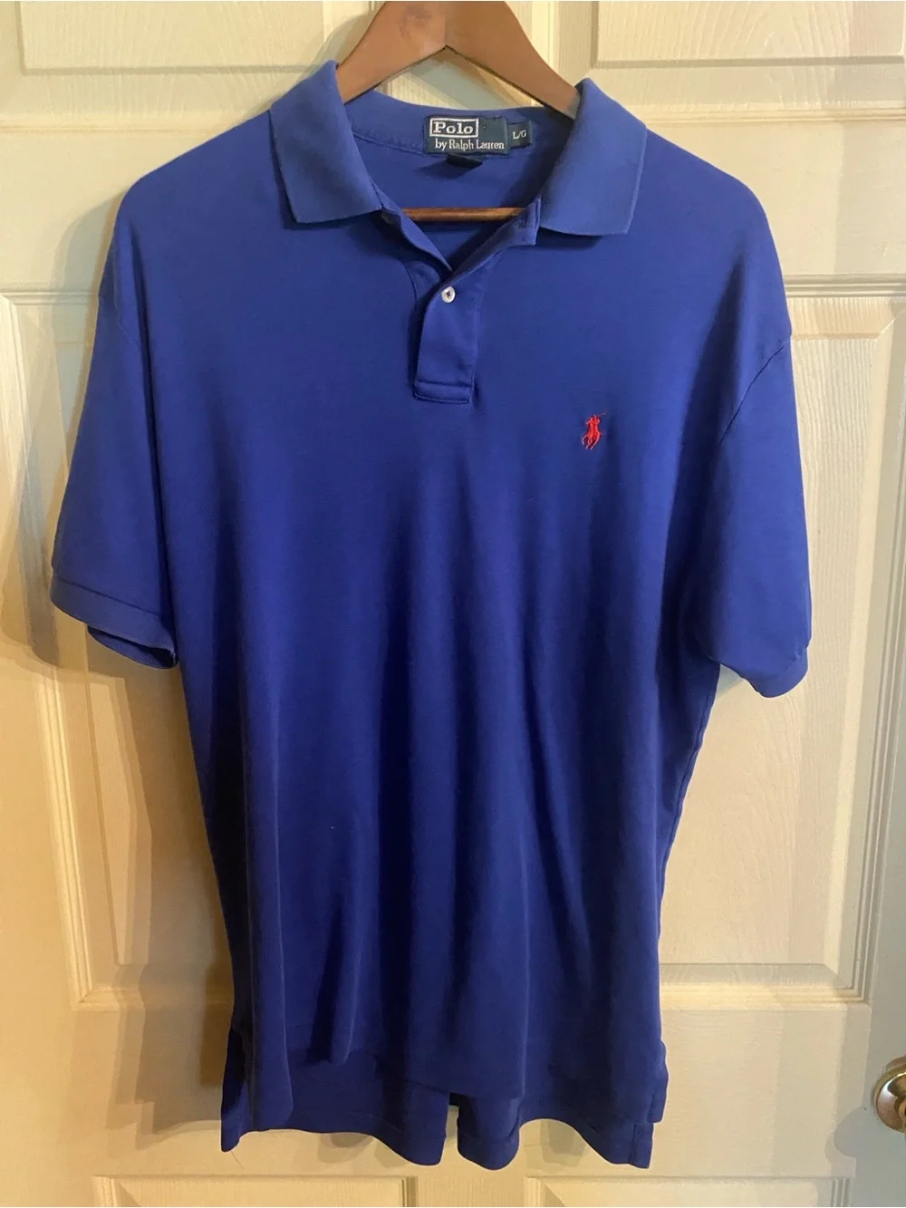 Ralph Lauren Men’s Royal Blue Polo with Red Pony